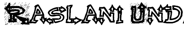 Raslani Undaground font preview